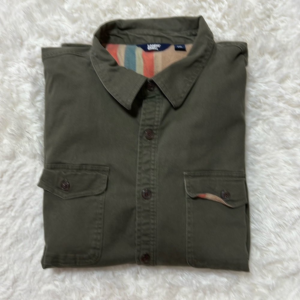 Lands End flannel lined shirt